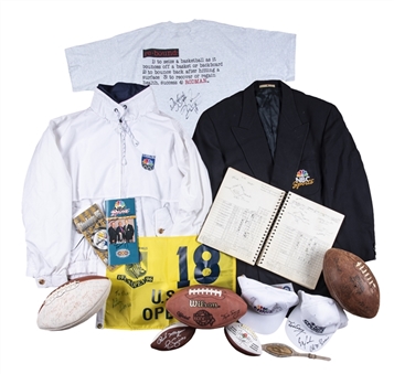 Dick Enberg Collection of Multi-Sports Memorabilia Including Jackets, Press Passes, Signed Baseballs & More (Beckett PreCert)